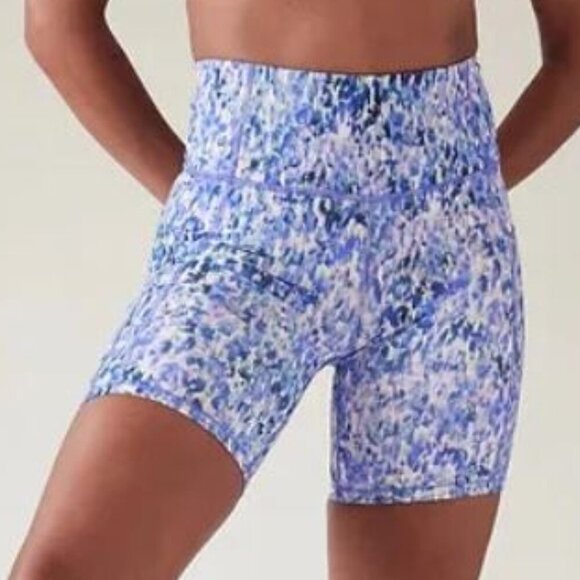 Athleta Patterned Ultimate Stash Pocket 7" Short szL - Picture 2 of 6